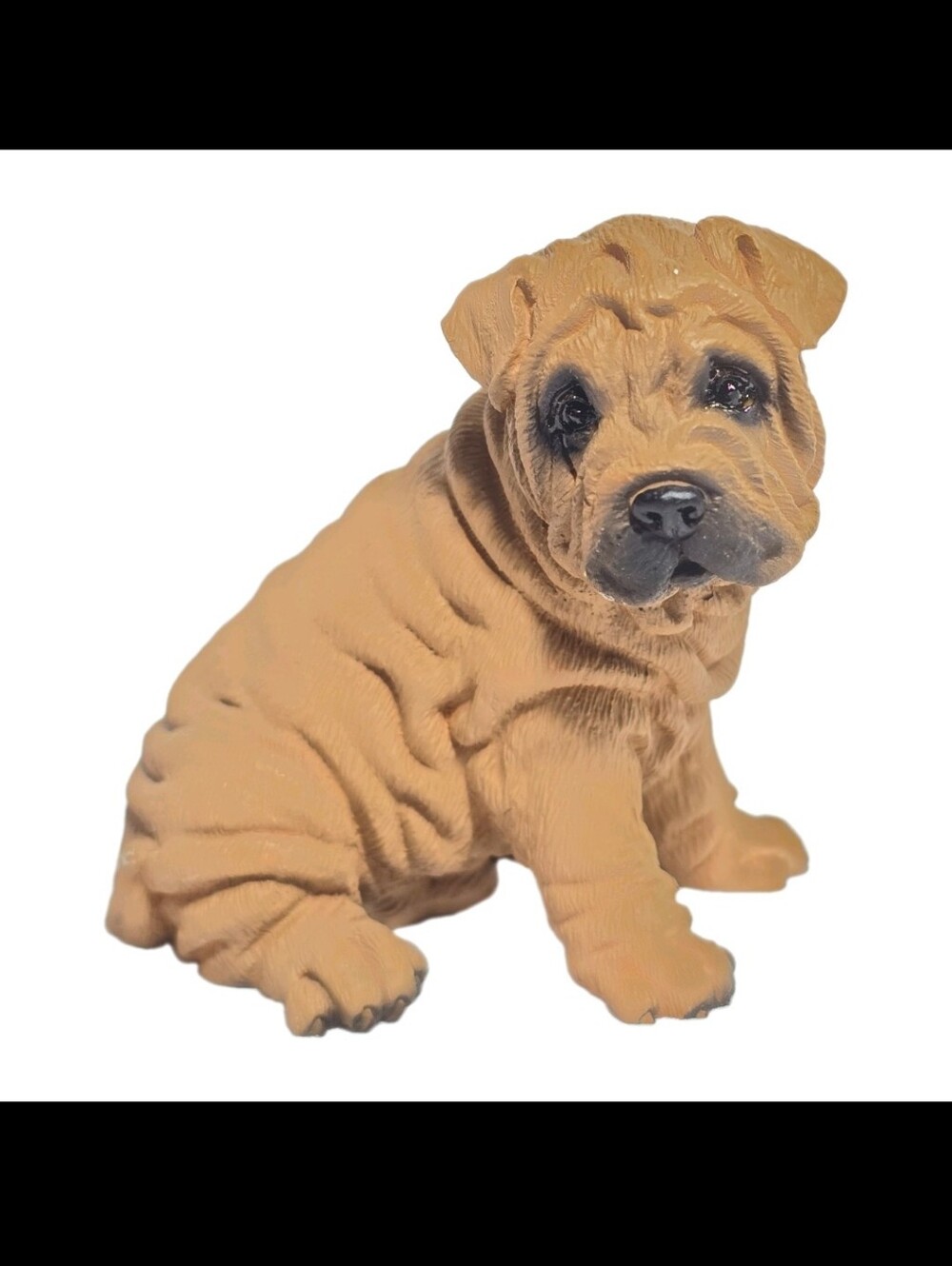 Tan Shar-Pei Dog Figurine Decorative Pet Statue, Home Decor, Pet Lovers